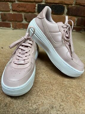 Nike Women's Pink Air Force 1 Platform Sneakers